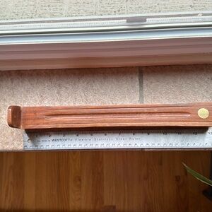 13” wooden incense sticks burner with internal storage